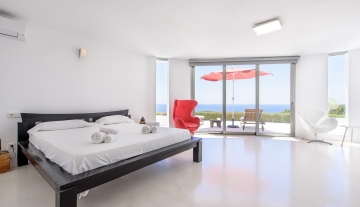 Resa Estates modern villa for sale te koop Cala Tarida Ibiza bedroom 1.jpg